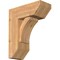 Ekena Millwork Thorton Slat Smooth Bracket w/ Offset Brace, Western Red Cedar, 7 1/2"W x 18"D x 22"H BKT0806X18X22THR06SWR - alternate 1